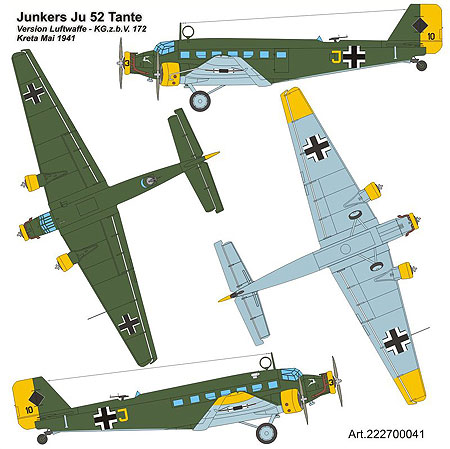 Ju-52/3m German Luftwaffe K.Gr.z.b.V 172 Crete 1941<br /><a href='images/pictures/ETH_Arsenal/222700041.jpg' target='_blank'>Full size image</a>